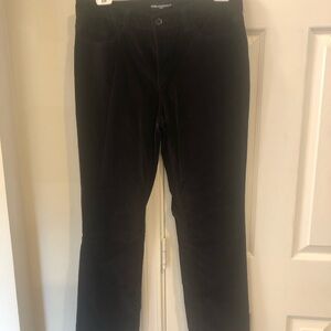Karl Lagerfeld Straight Black Velvet Pants No Size Tags, Holiday Attire, Party